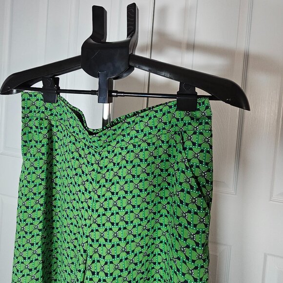 Max Studio Womens Green and Blue Elastic Waist Palazzo Pants Size Large - Picture 3 of 16